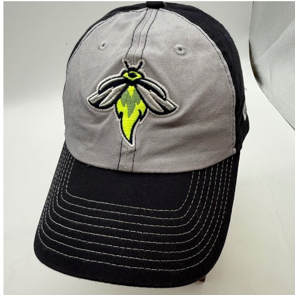 New Era Columbia Firefly Adjustable Baseball Cap Hat Black Grey Neon Green